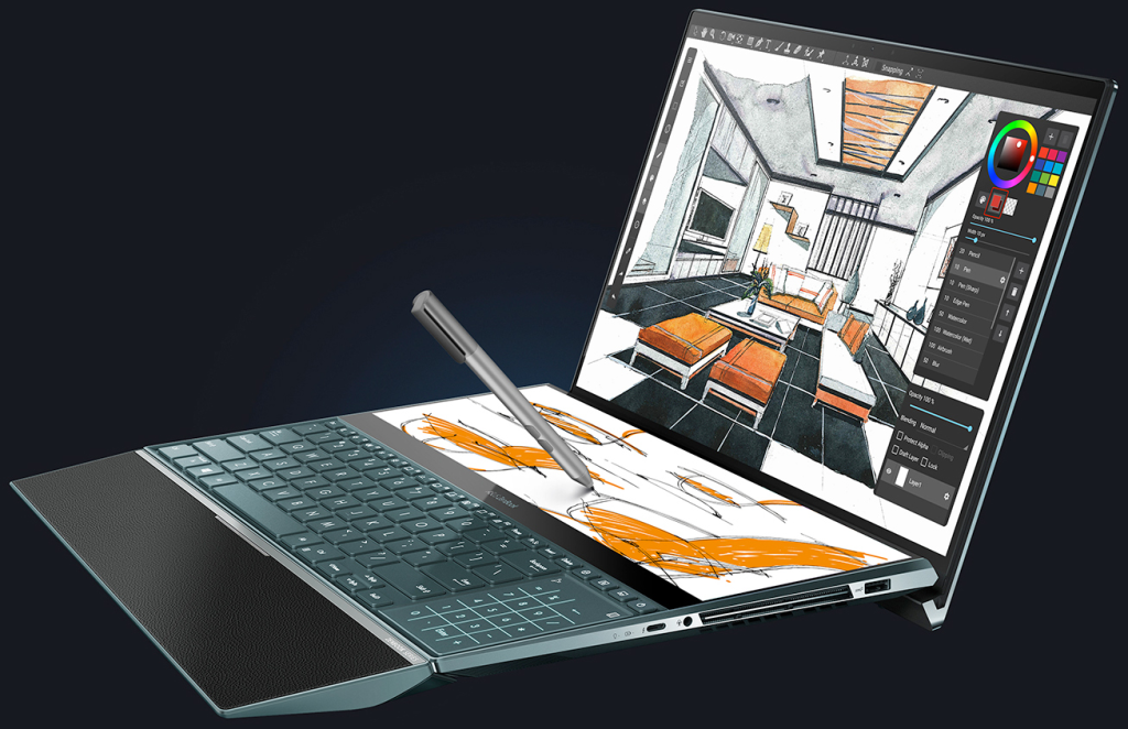 dual-screen laptop